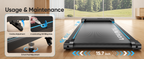 RUNIMON Under-Desk Walking Treadmill – Black/Blue – product detail