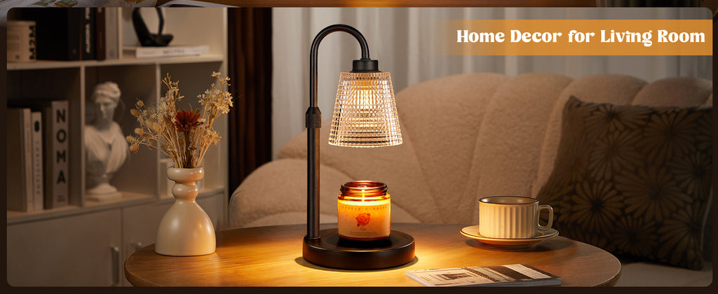 Innqoo Adjustable Candle Warmer Lamp, Black