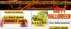 ONFAON 3-Piece Non-Adhesive Halloween Caution Tape Bundle – Red or Orange – product detail