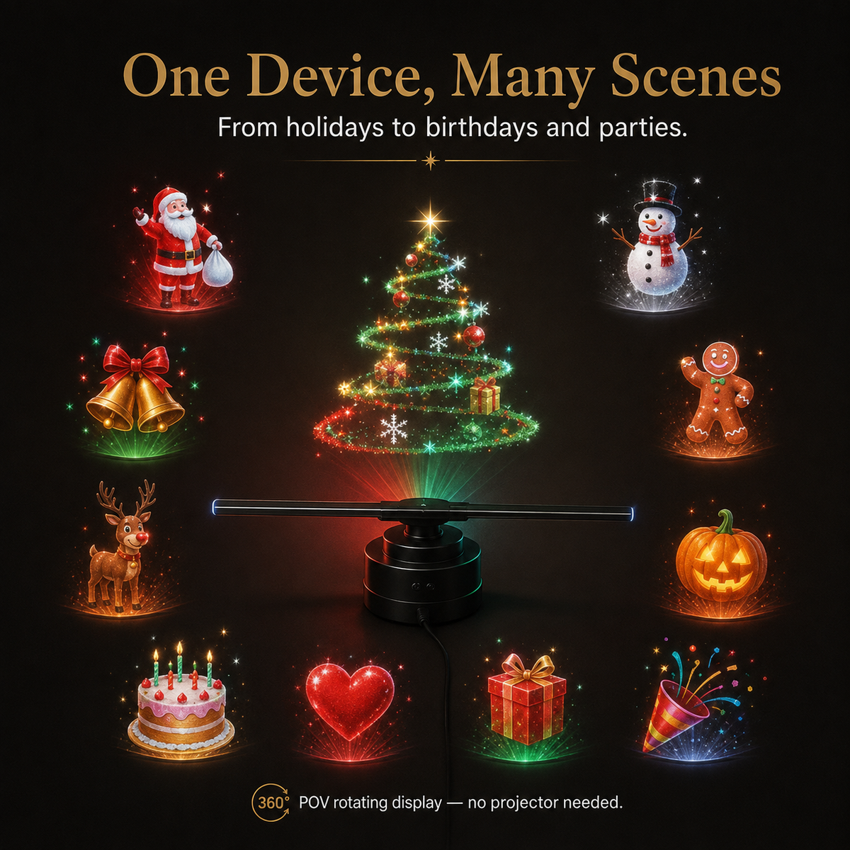 ✨ 3D Hologram Magic Projector – Limited Time 50% OFF · 4