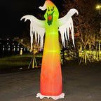 Hourleey 9-Foot Halloween Ghost Inflatable – White – product detail