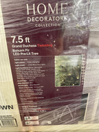 Home Decorators 7.5 ft. Pre-Lit Grand Duchess Twinkling Balsam Fir LED Tree T27 · 4