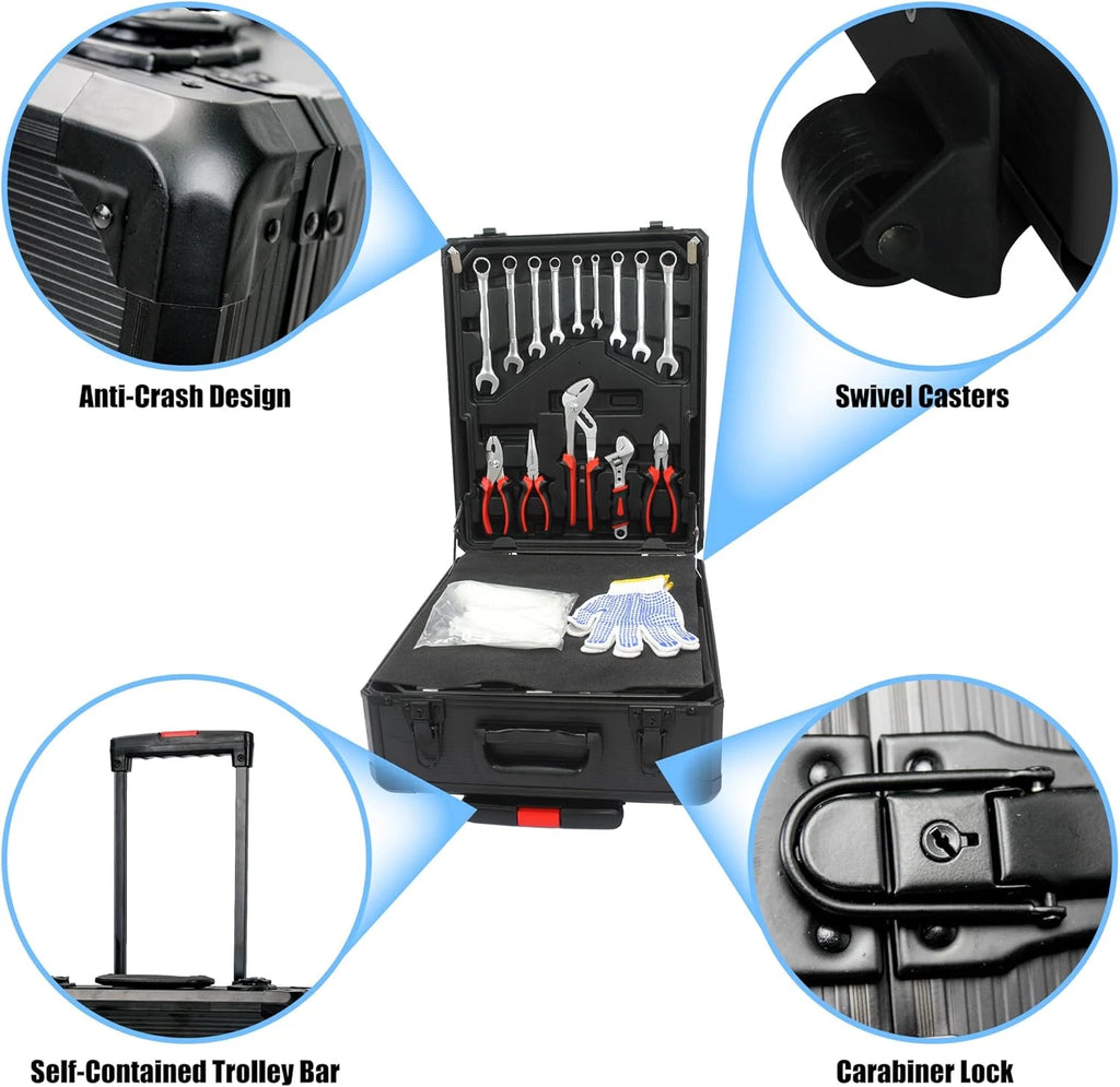 899 Piece Tool Set Household Hand Tool Set Basic Tool Set, Complete Tool Box Set