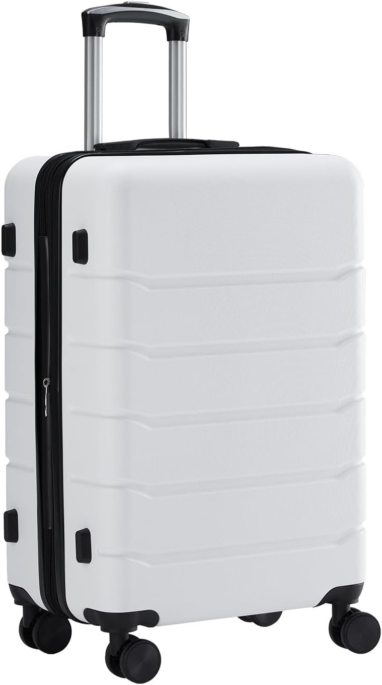 Sweetcrispy Expandable ABS Suitcases with Spinner Wheels, 20 or 28 Inch